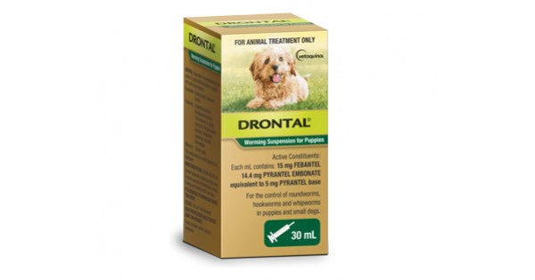 Drontal puppy 2025 worming suspension